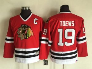 Kinder Chicago Blackhawks Eishockey Trikot Retro Jonathan Toews #19 Red